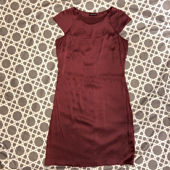 CLUB MONACO CAPPED SLEEVE SILK BLEND DRESS - Picture 1 of 3
